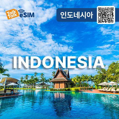 톡톡eSIM: 인도네시아 30일간 제공